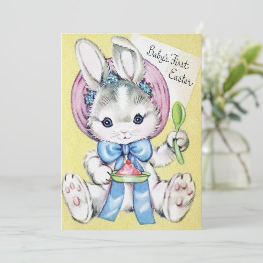 Baby's First Easter kaart toevoegen (Staand voorkant)