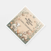 Baby's First Easter Woodland Animals Bunny Lamb Servet (Hoek)