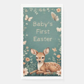 Baby's First Easter Woodland Animals Deer Spring  Servet (Voorkant)