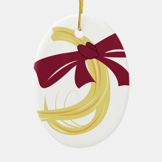 Babys First Haircut Keramisch Ornament (Voorkant)