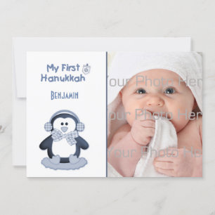 Baby's First Hanukkah, Penguin, Fotokaart Kaart