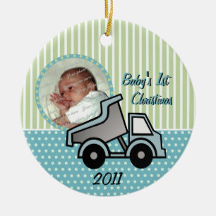 Babys First Kerstdruppelfoto Keramisch Ornament