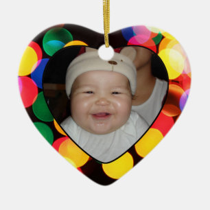 Babys First kerstfoto CadeauLabel en Ornament