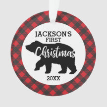 Babys First kerstfoto keramisch Ornament