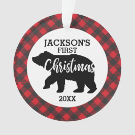 Babys First kerstfoto keramisch Ornament