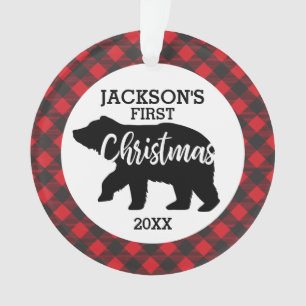 Babys First kerstfoto keramisch Ornament