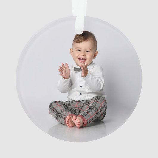 Babys First Kerstfoto Ornament (achterkant)