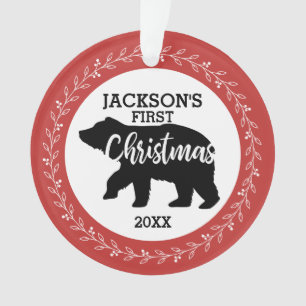 Babys First Kerstfoto Ornament