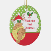 Babys First Kerstfoto Ornament Deer (Rechts)