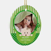 Babys First Kerstfoto Ornament Little Pea (Rechts)