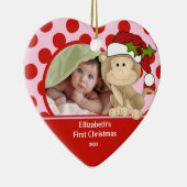 Babys First Kerstfoto Ornament Monkey (Rechts)