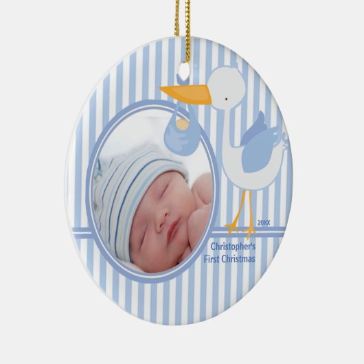 Babys First Kerstfoto Ornament StorBoy (Rechts)