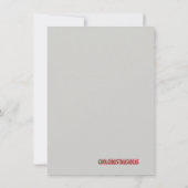 Babys First kerstKaart Bedankkaart (Achterkant)