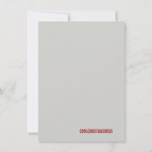 Babys First kerstKaart Bedankkaart (Achterkant)