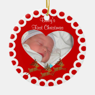 Babys First Kerstkerstboomversiering Keramisch Ornament