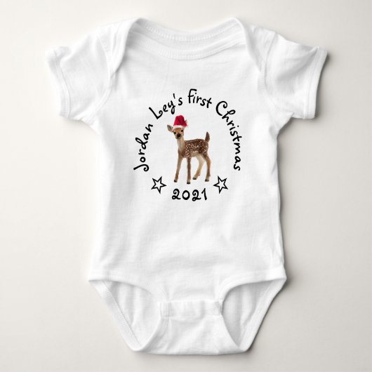 Babys First Kerstkerstkerstkerstkerstkerstkerstker Romper (Voorkant)