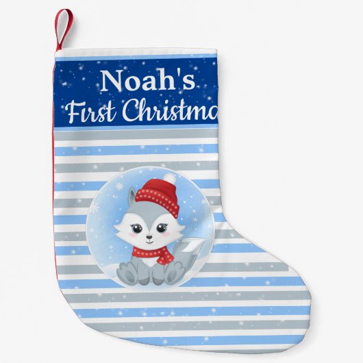 Babys First Kerstkerstkerststaart Stocking Kleine Kerstsok (Voorkant)