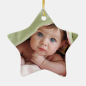 Baby's First kerstmaan Stars Afbeelding Ornament (Achterkant)