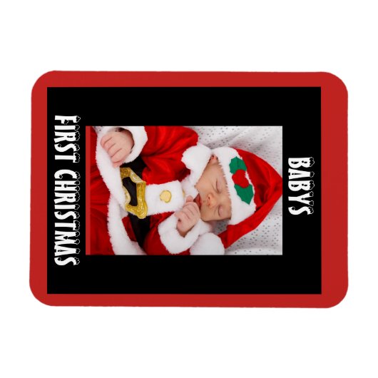 Babys First Kerstmagneet Magneet (Horizontaal)