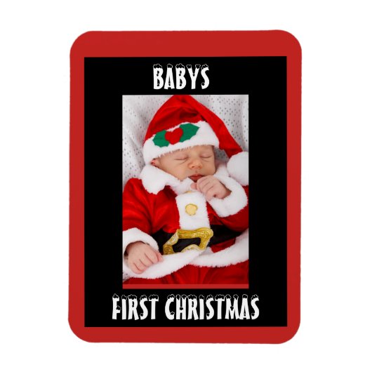Babys First Kerstmagneet Magneet (Verticaal)