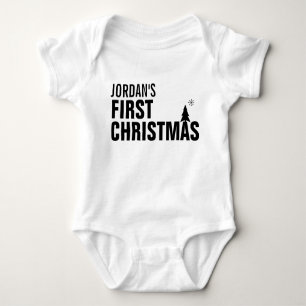 Baby's First Kerstman Baby Jersey Bodysuit