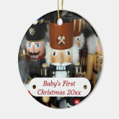 Baby's First Kerstman Nutcracker Ornament (Links)