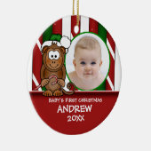 Baby's First Kerstmis Baby Monkey Ornament (Rechts)