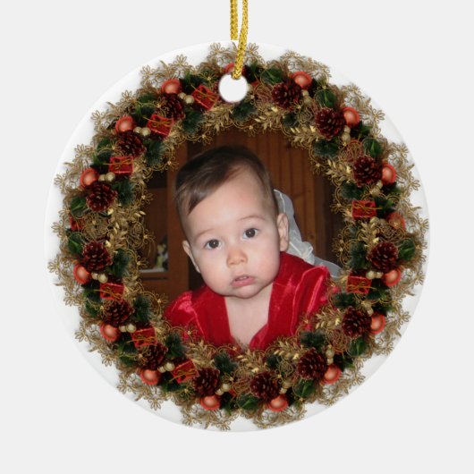"Baby's First Kerstmis"-Ornament Keramisch Ornament (Voorkant)
