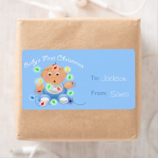 "Baby's First Kerstmis" Persoonlijke cadeautjes La Etiket (Insitu)