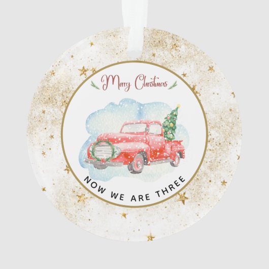 *~* Baby's First Kerstmis - Truch Tree Peace Dove Ornament (achterkant)