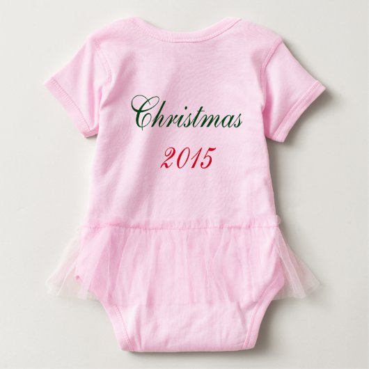 "Baby's First Kerstmis" TUTU BODYSUIT (Achterkant)