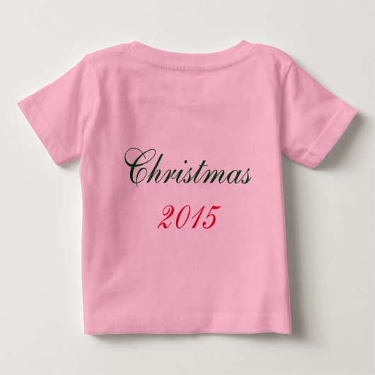 "Baby's First Kerstmis" TUTU BODYSUIT (Achterkant)