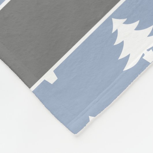 Babys First Kerstpasta Blue op maat Fleece Deken (Hoek)