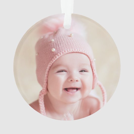Baby's First Kerstwinter Botanicals Ornament (achterkant)