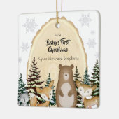 Baby's First KerstWoodland Animals Ornament (Links)