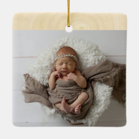 Baby's First KerstWoodland Animals Ornament (Achterkant)