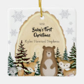 Baby's First KerstWoodland Animals Ornament (Voorkant)