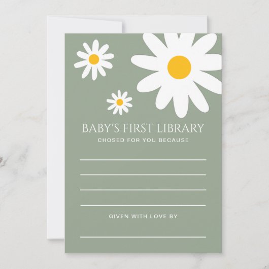 Baby's First Library Card Kaart (Voorkant)