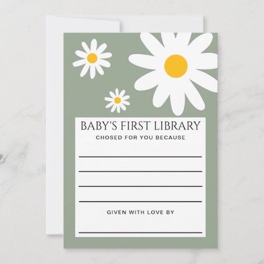 Baby's First Library Card Kaart (Voorkant)