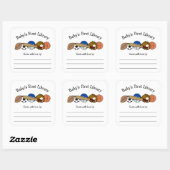 Baby's First Library, jongensboek sticker (Vel)