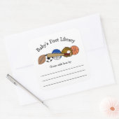 Baby's First Library, jongensboek sticker (Envelop)