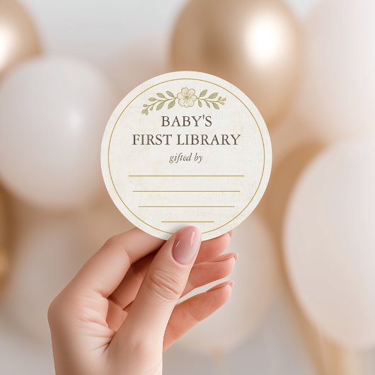 Baby's First Library Ons volgende hoofdstuk Baby s Ronde Sticker
