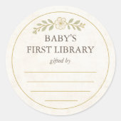 Baby's First Library Ons volgende hoofdstuk Baby s Ronde Sticker (Voorkant)