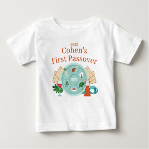 Baby's First Pascha Jongensnaam Jaar Baby T-shirt