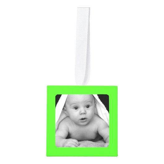 Babys First Photo Cube Ornament (Voorkant)