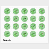 Baby's First St. Patrick's Day Tshirts Ronde Sticker (Vel)