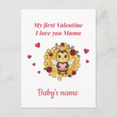 Baby's First valentine Briefkaart (Voorkant)