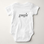 Baby's First Words goo, goo google T-Shirt (terug) (Achterkant)