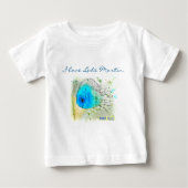 Baby's Fish T-Shirt "Ik hou van het Martin-meer." (Voorkant)