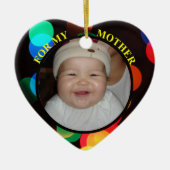 Baby's Foto Gift Label & Ornament voor mama (Voorkant)